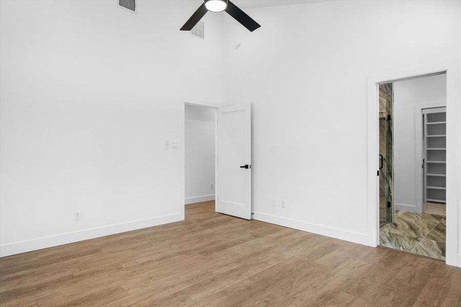 Vaulted bedroom ceiling!