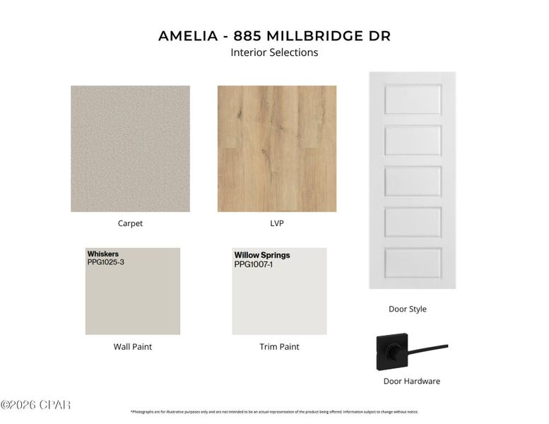 Sample of building materials used in homes in Salt Grass at Ward Creek, Panama City Beach (Image 4).