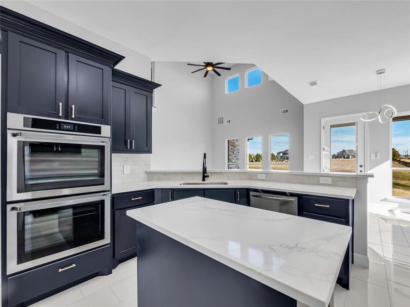 Furnished interior view inside a new home in , Ennis (Image 10).