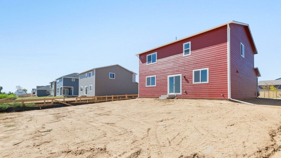 Exterior details and patio area of a home in Granary, Johnstown (Image 3). Exterior details and patio area of a home in Granary, Johnstown (Image 3).