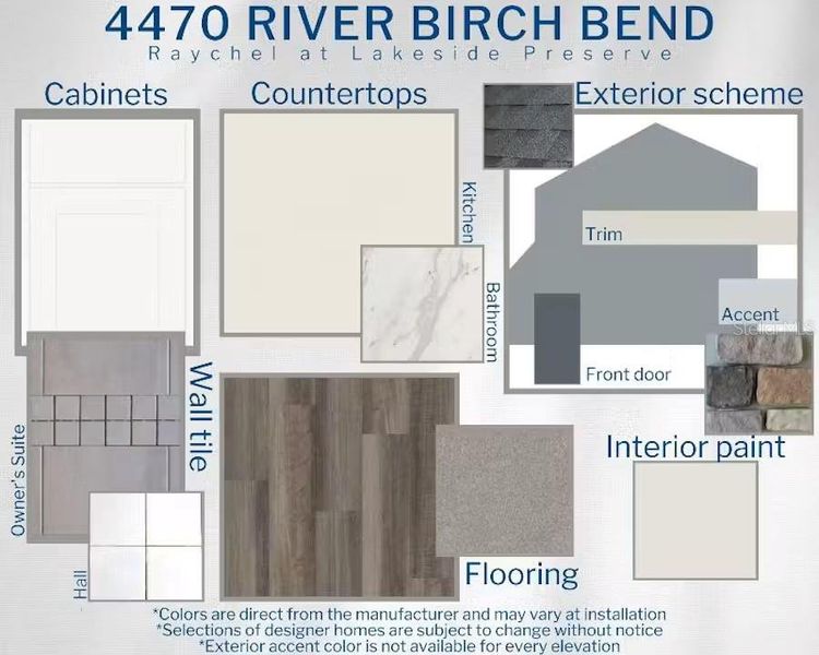 Sample of building materials used in homes in Lakeside Preserve, Lakeland (Image 4). Sample of building materials used in homes in Lakeside Preserve, Lakeland (Image 4).