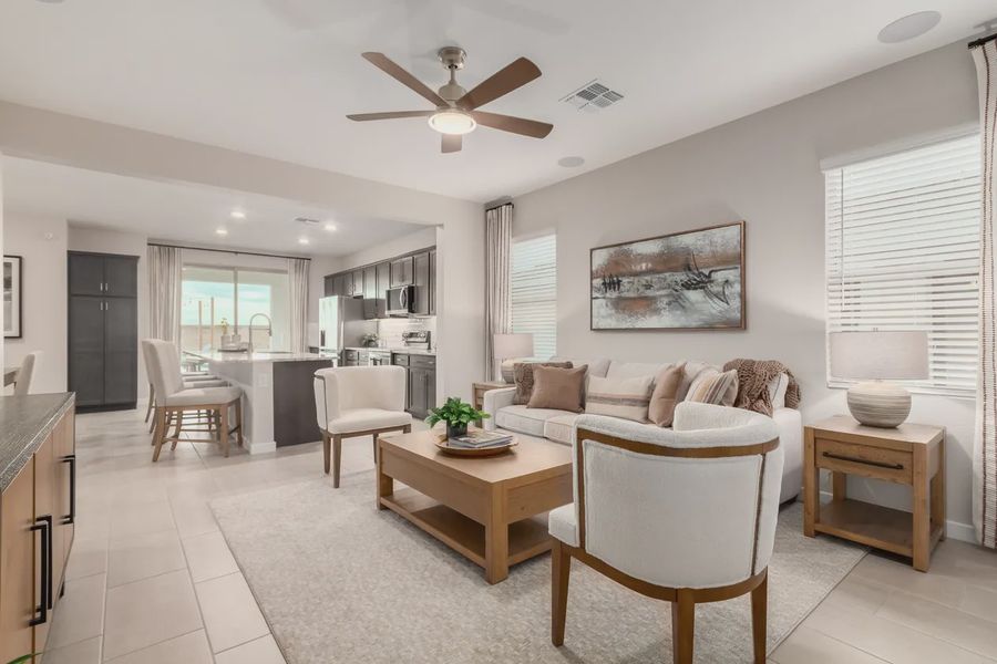 Furnished interior view inside a new home in Avanti at Granite Vista, Waddell (Image 8).