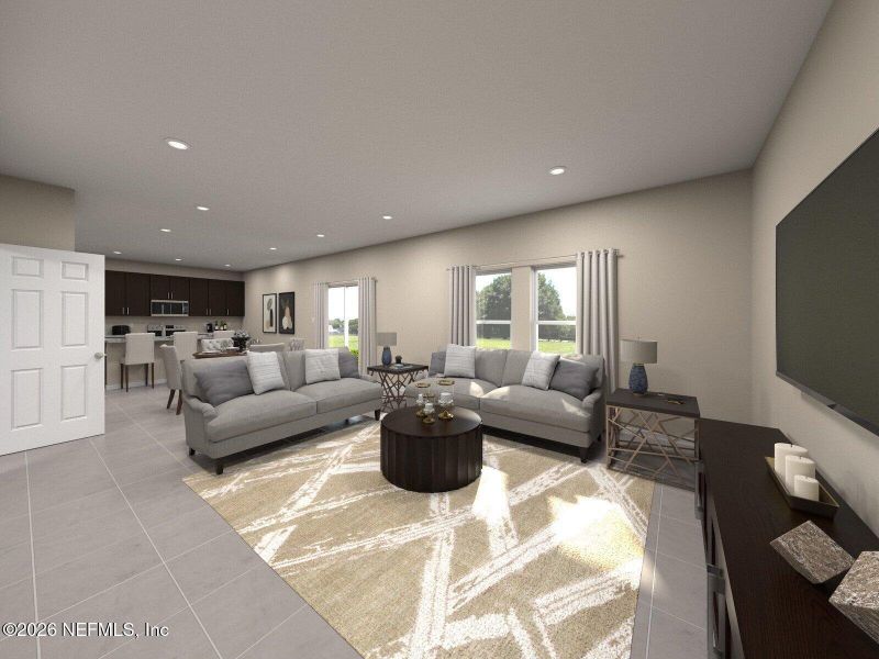 Furnished interior view inside a new home in Flagler Village - Signature Series, Palm Coast (Image 6).