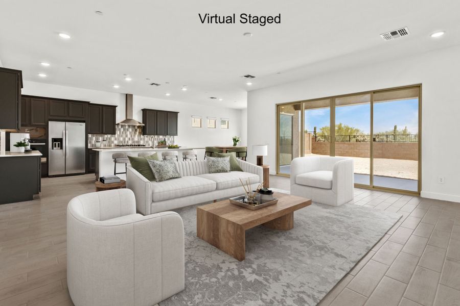 Furnished interior view inside a new home in Tavira at Twin Peaks, Marana (Image 3). Furnished interior view inside a new home in Tavira at Twin Peaks, Marana (Image 3).
