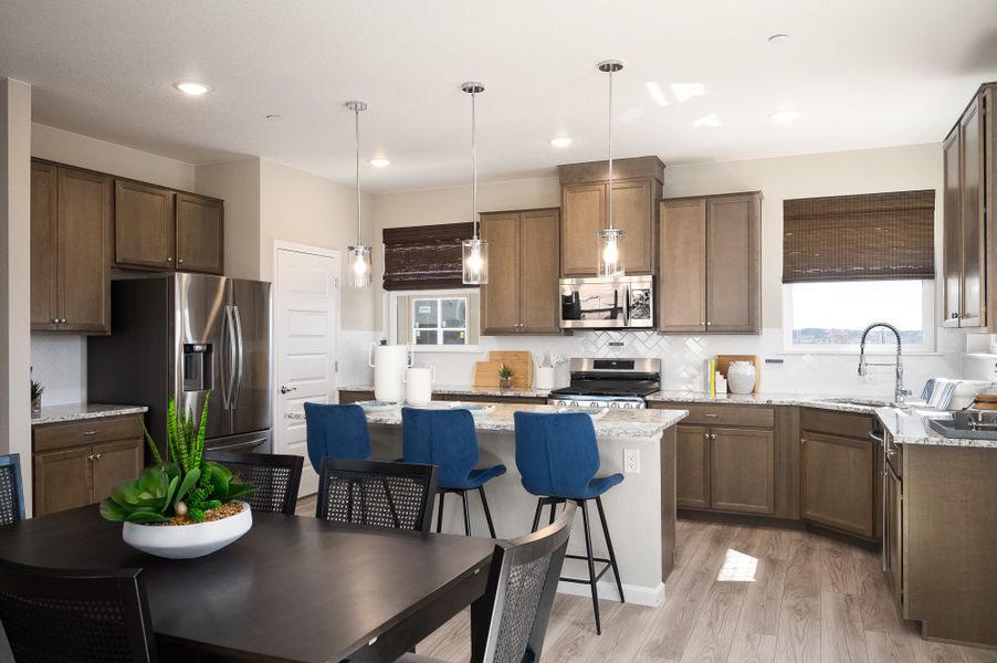 Furnished interior view inside a new home in The Vistas at West Mesa, Colorado Springs (Image 7).