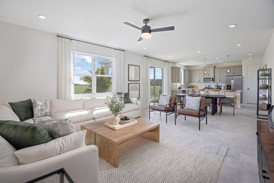 Representative furnished interior of a home built from the 2566 by KB Home in Creekside at Rutland Ranch, Parrish (Image 4).