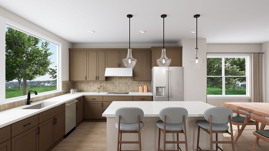 Representative furnished interior of a home built from the Sparrow by Tri Pointe Homes in Archer Row, Charlotte (Image 5).