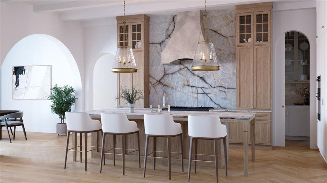 Furnished interior view inside a new home in , Dallas (Image 4).