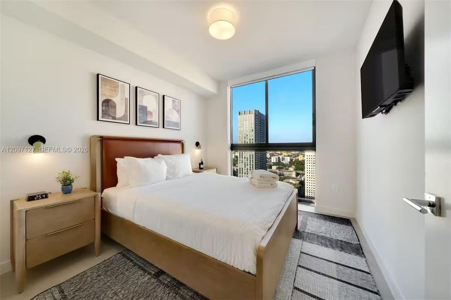 Furnished interior view inside a new home in , Miami (Image 9).