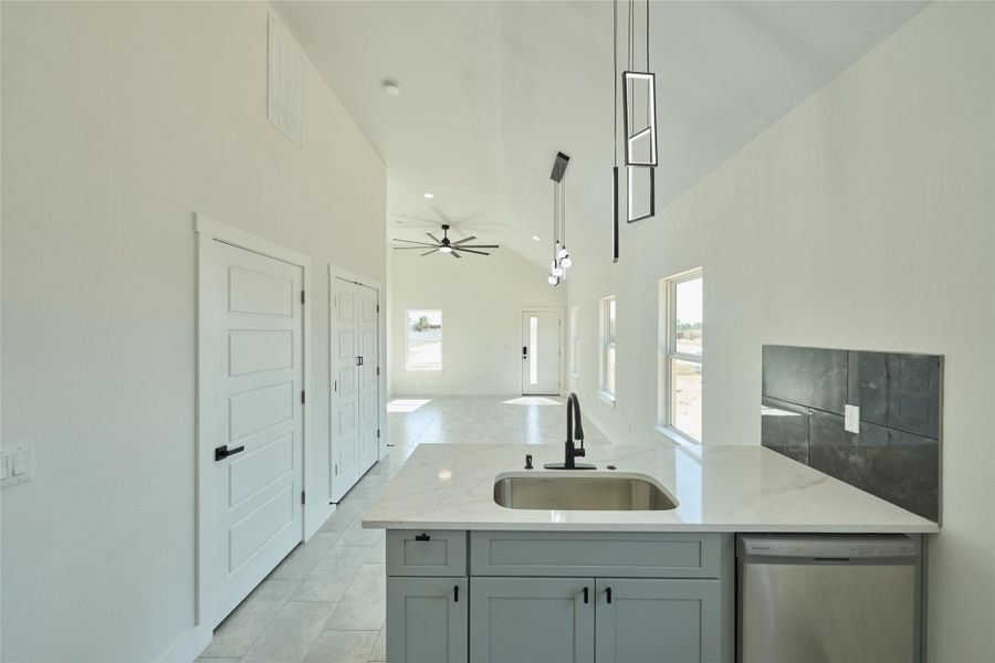 Furnished interior view inside a new home in , Cleveland (Image 13).