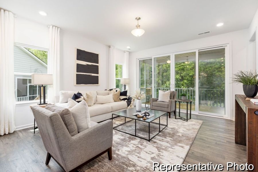 Furnished interior view inside a new home in River Rock, Winston-Salem (Image 8).