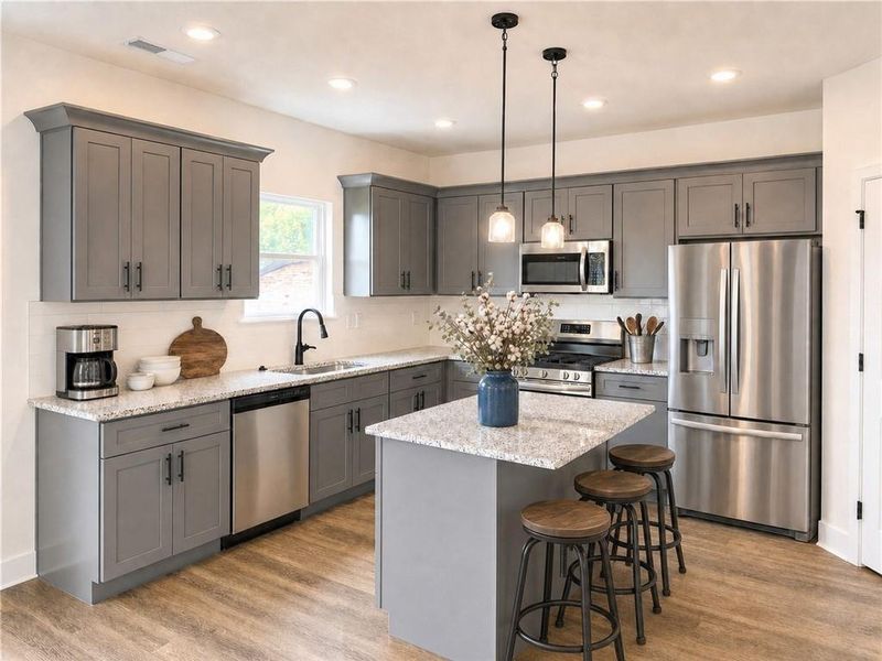 Furnished interior view inside a new home in Thunder Ridge, Dawsonville (Image 17).