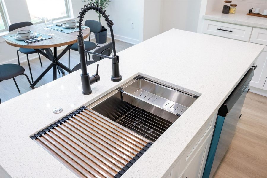 Close-up of interior finishes inside a home in , Conroe (Image 21).