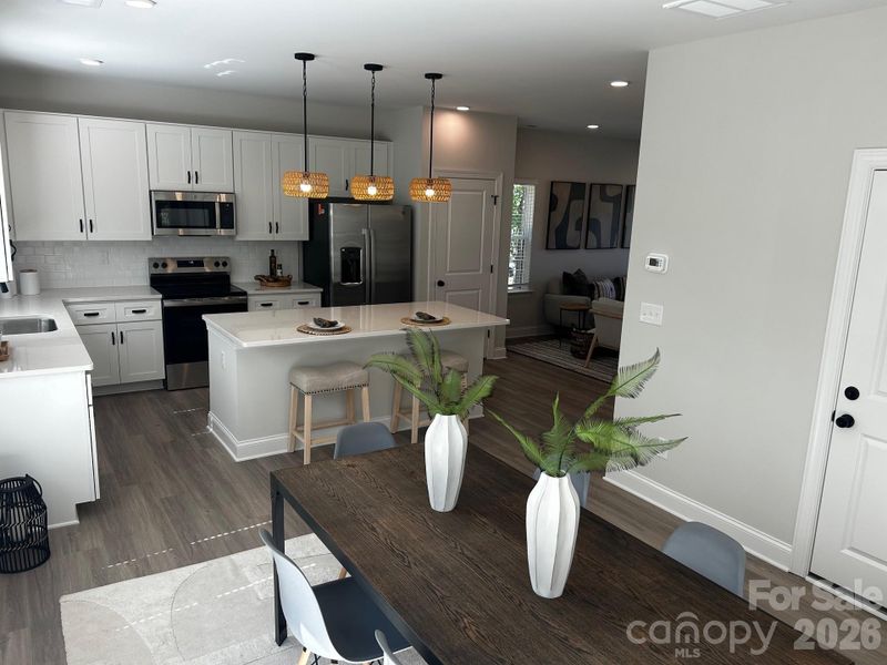 Furnished interior view inside a new home in , Charlotte (Image 6).