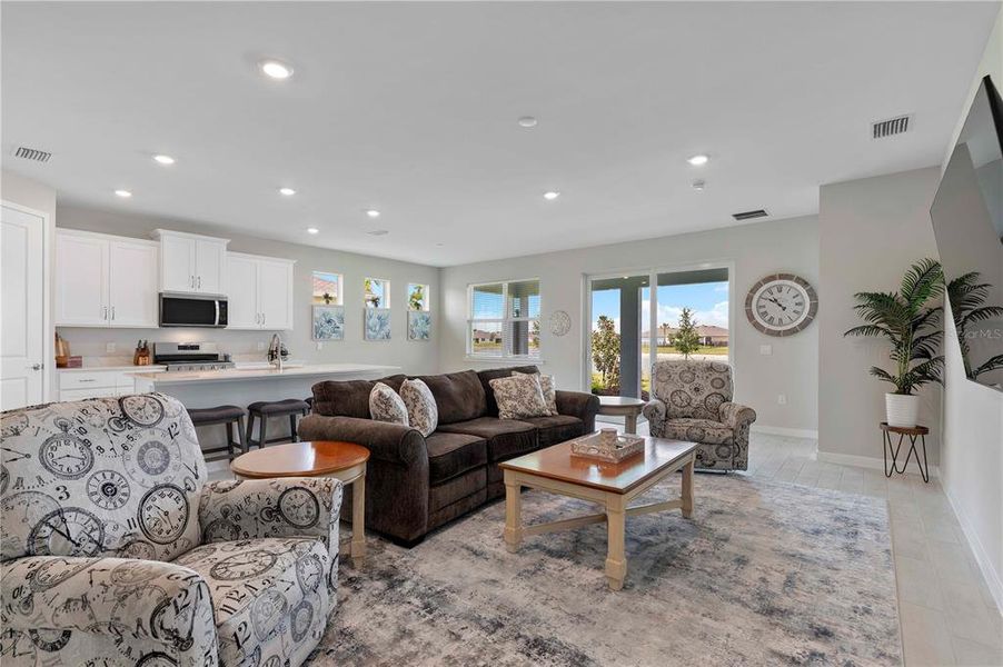 Furnished interior view inside a new home in Palmetto Landing at Babcock Ranch - Tradition, Punta Gorda (Image 13).