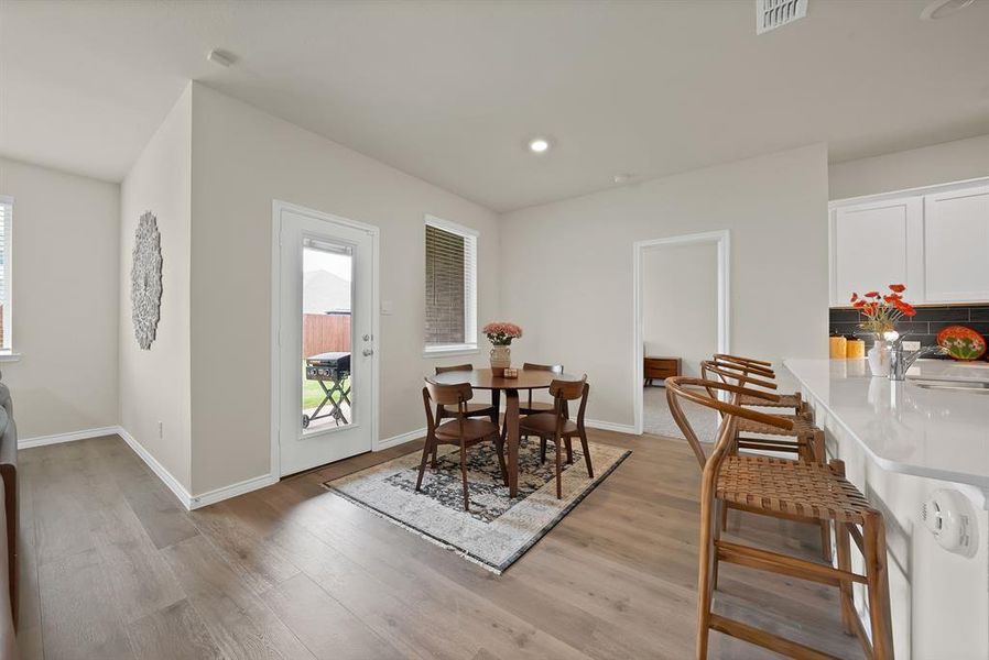 Furnished interior view inside a new home in , Aubrey (Image 3). Furnished interior view inside a new home in , Aubrey (Image 3).