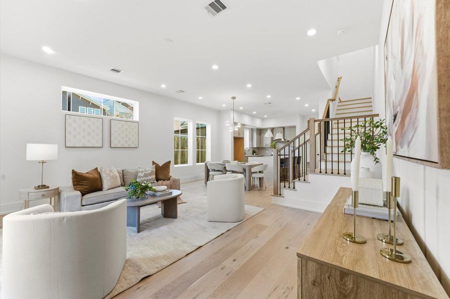Furnished interior view inside a new home in , Houston (Image 14).
