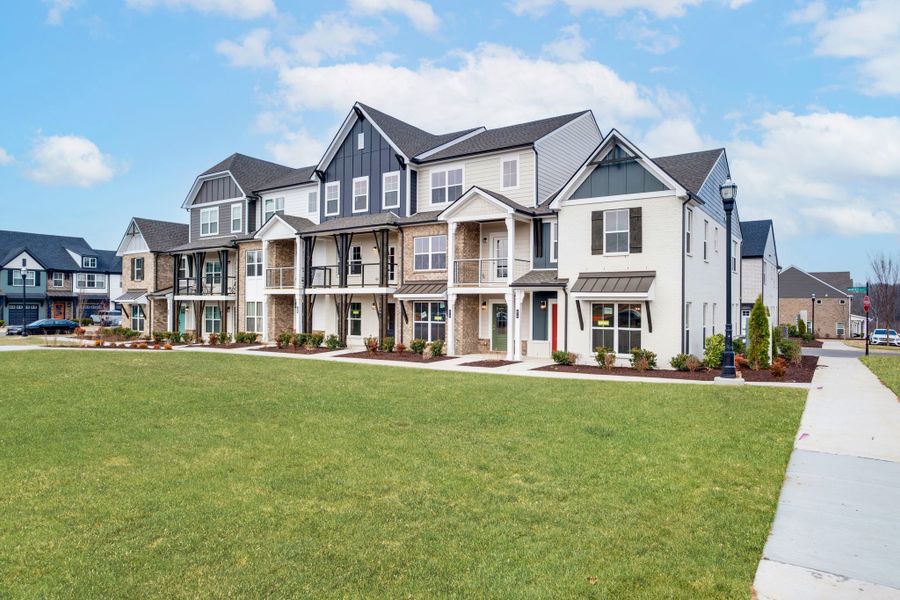 Front exterior of a new home in Anderson Park, Hendersonville, TN, highlighting curb appeal (Image 28).