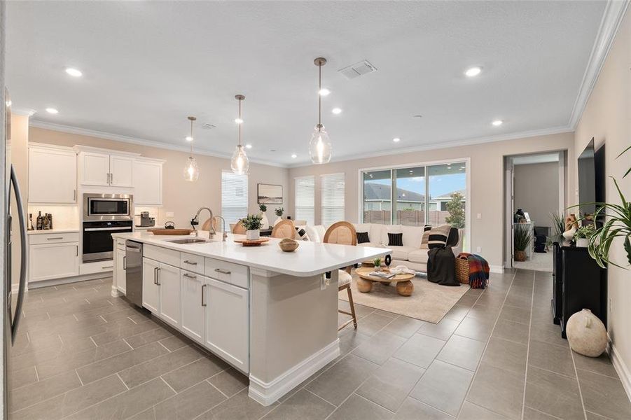 Furnished interior view inside a new home in , Ocala (Image 3). Furnished interior view inside a new home in , Ocala (Image 3).