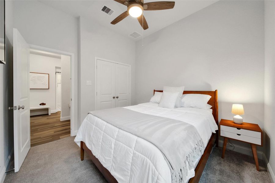 Furnished interior view inside a new home in The Highlands: Highland Duets, Porter (Image 10). Furnished interior view inside a new home in The Highlands: Highland Duets, Porter (Image 10).