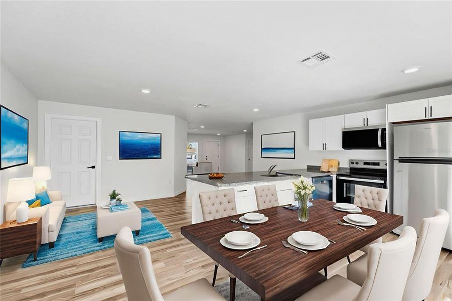 Furnished interior view inside a new home in , Haines City (Image 13). Furnished interior view inside a new home in , Haines City (Image 13).