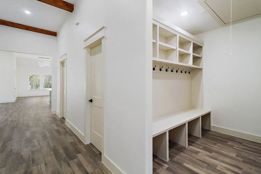 Mud room to the right side