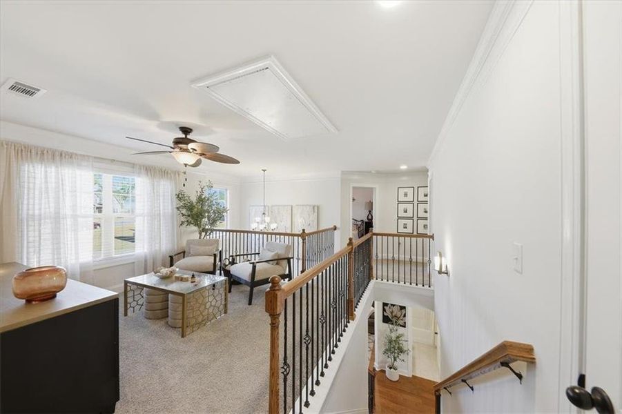 Furnished interior view inside a new home in Nine Oaks, Locust Grove (Image 49).