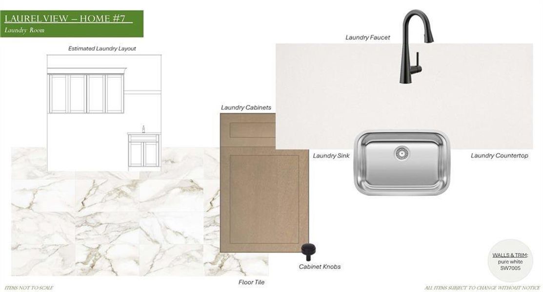 Sample of building materials used in homes in Laurel View, Suwanee (Image 62).