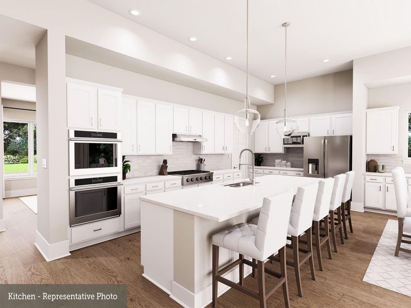 Furnished interior view inside a new home in The Woodlands Hills - Premier Collection, Willis (Image 14).