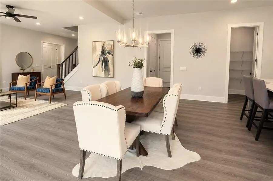 Furnished interior view inside a new home in Ashbury Commons, Powder Springs (Image 34).