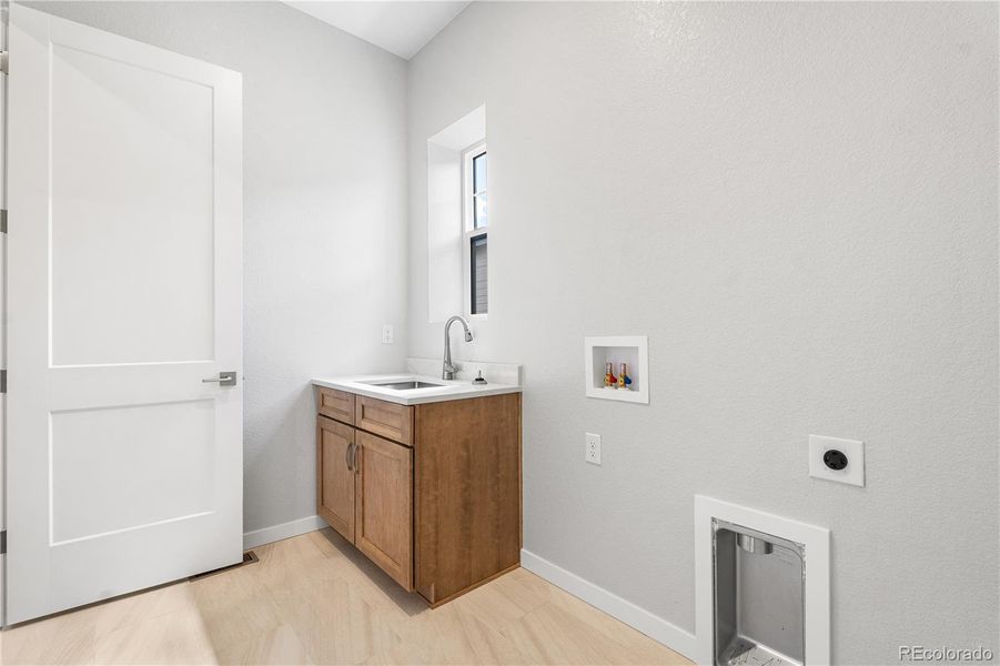 Furnished interior view inside a new home in Horizon at Solstice, Littleton (Image 17).