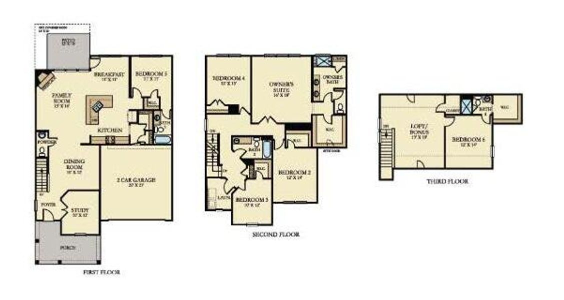 2D floor plan layout of this home in , Summerville, SC (Image 1). 2D floor plan layout of this home in , Summerville, SC (Image 1).