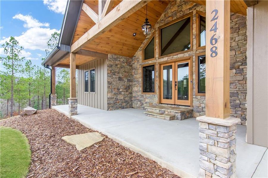 Exterior details and patio area of a home in , Talking Rock (Image 25).