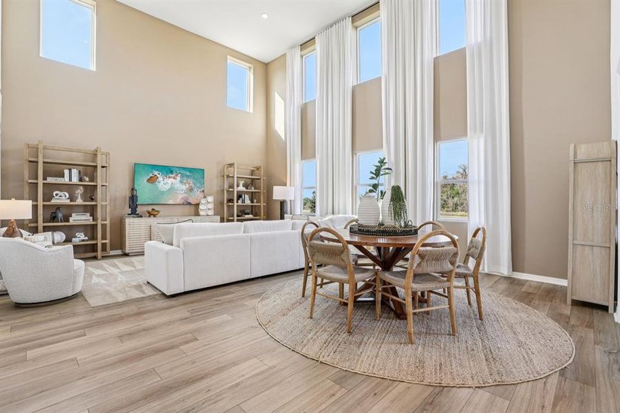 Furnished interior view inside a new home in Hawks Run, Kissimmee (Image 43).