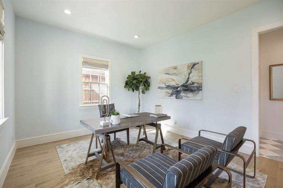 Furnished interior view inside a new home in , Dallas (Image 5).