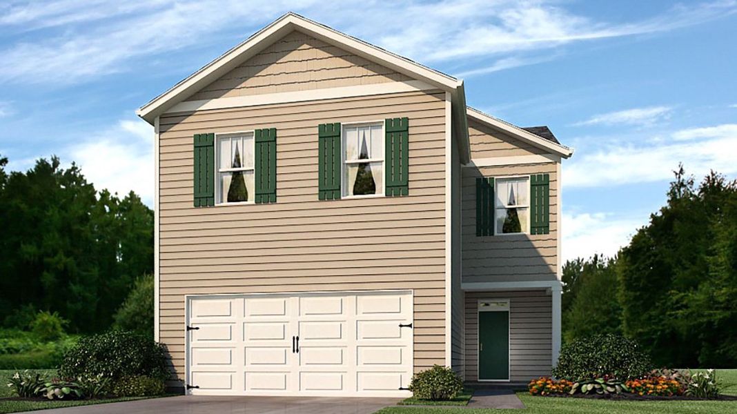 Representative exterior photo of a completed home built from the Aisle by D.R. Horton in Rolling Meadows, Jasper, GA (Image 2).