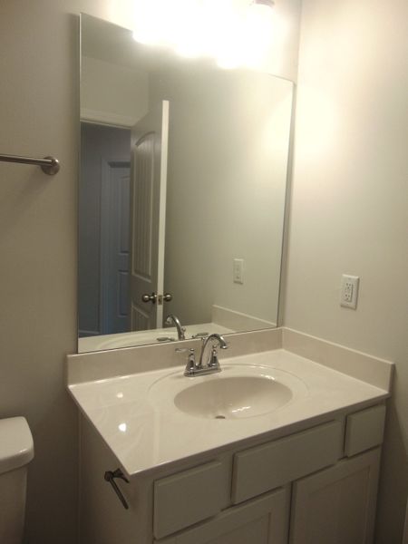 The second bath has a shower, tub combo and comes with a sleek modern sink The second bath has a shower, tub combo and comes with a sleek modern sink