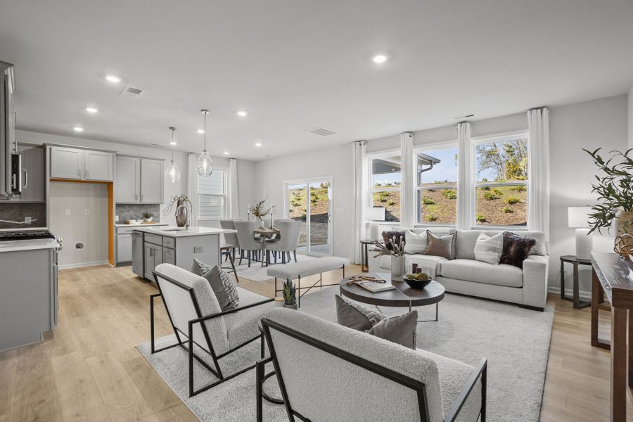 Furnished interior view inside a new home in The Coves on Lake Wylie, Charlotte (Image 8).