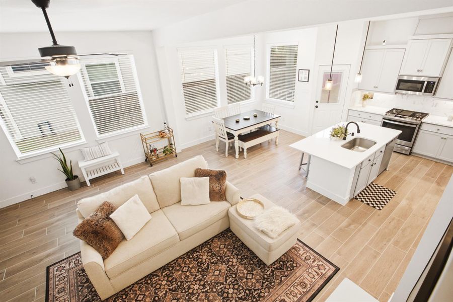 Furnished interior view inside a new home in , Cypress (Image 17).