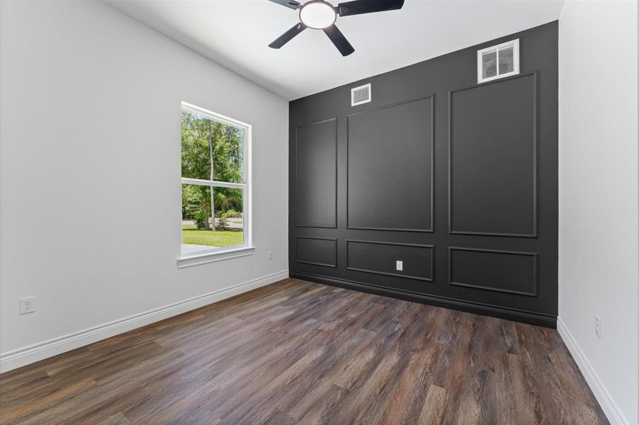 Accent wall in Study