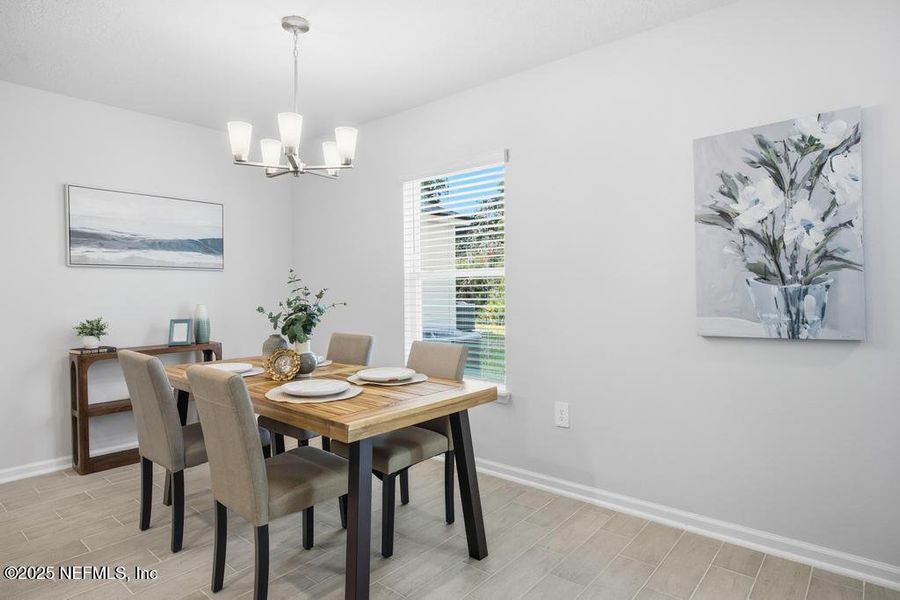 Furnished interior view inside a new home in Kings Landing, Jacksonville (Image 18). Furnished interior view inside a new home in Kings Landing, Jacksonville (Image 18).