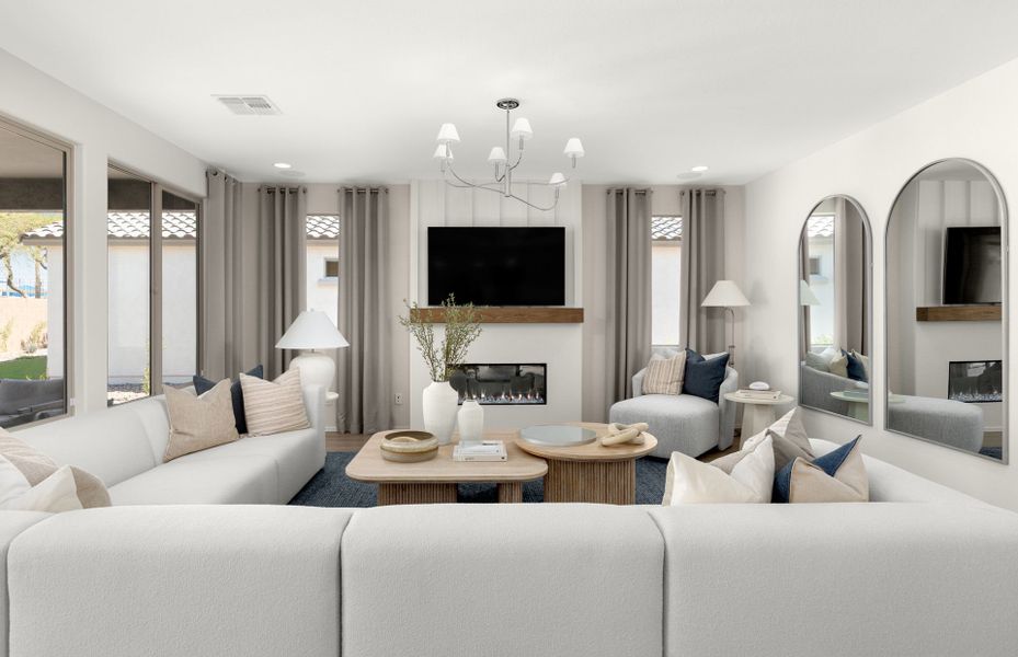 Representative furnished interior of a home built from the Sanctuary by Del Webb in Sun City Anthem at Merrill Ranch, Florence (Image 7).