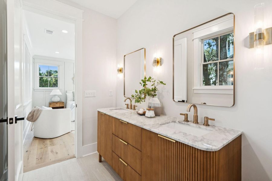 Furnished interior view inside a new home in , Isle Of Palms (Image 49). Furnished interior view inside a new home in , Isle Of Palms (Image 49).