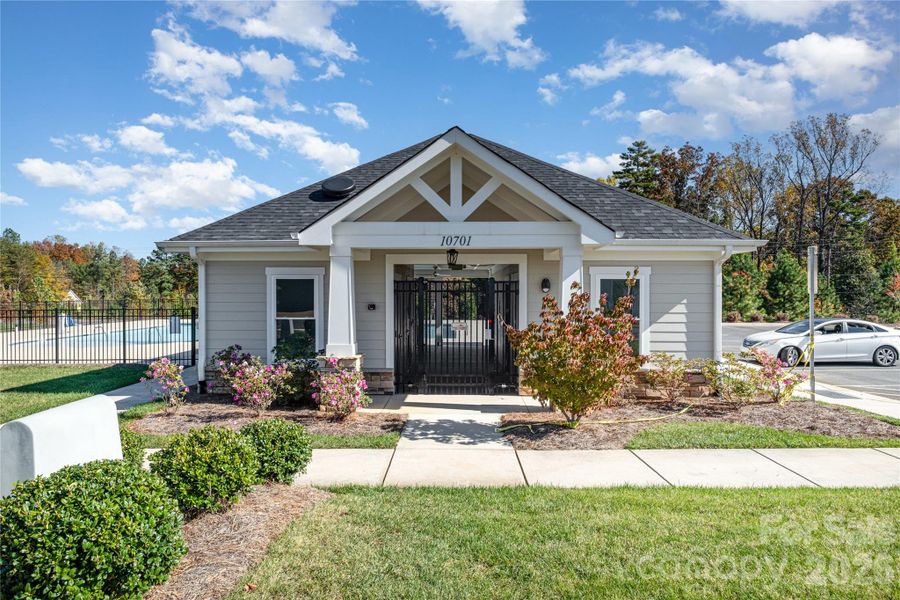 Front exterior of a new home in Adair Woods, Davidson, NC, highlighting curb appeal (Image 30). Front exterior of a new home in Adair Woods, Davidson, NC, highlighting curb appeal (Image 30).