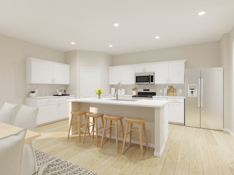 Furnished interior view inside a new home in Oak Ridge Park, Corinth (Image 3).