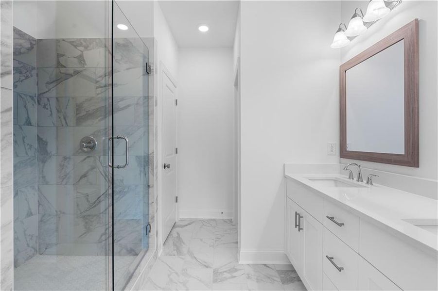 Furnished interior view inside a new home in Evanshire Townhomes, Duluth (Image 8).