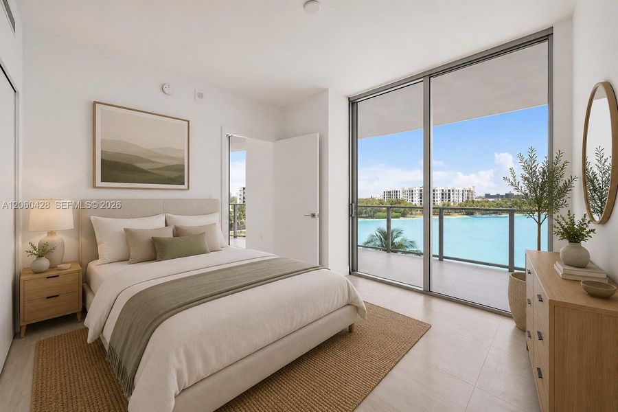 Furnished interior view inside a new home in , Miami (Image 15). Furnished interior view inside a new home in , Miami (Image 15).