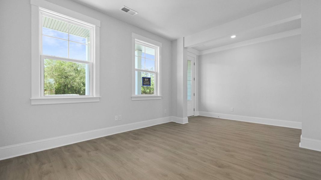 Representative unfurnished interior of a home built from the HARBOR OAK by D.R. Horton in Berkeley Bay, Ridgeville (Image 18). Representative unfurnished interior of a home built from the HARBOR OAK by D.R. Horton in Berkeley Bay, Ridgeville (Image 18).