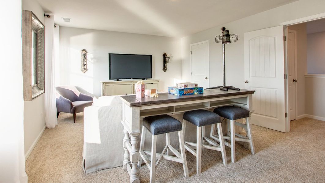 Representative furnished interior of a home built from the SALEM by D.R. Horton in Nexus North, Gallatin (Image 12).