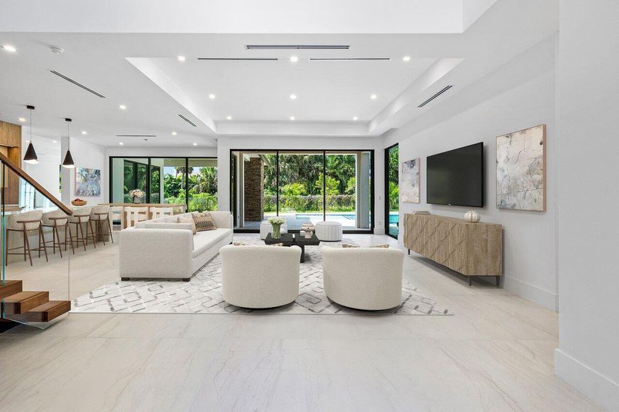 Furnished interior view inside a new home in , Delray Beach (Image 58).